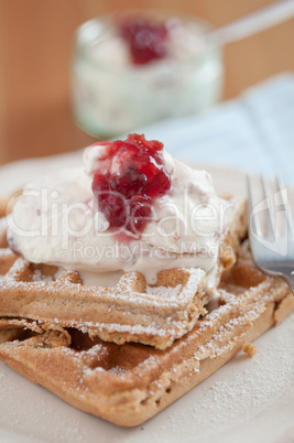 Frühstücks Waffeln