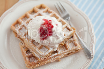 Frühstücks Waffeln