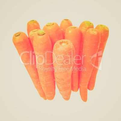 Retro look Carrots isolated