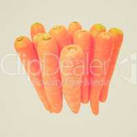 Retro look Carrots isolated