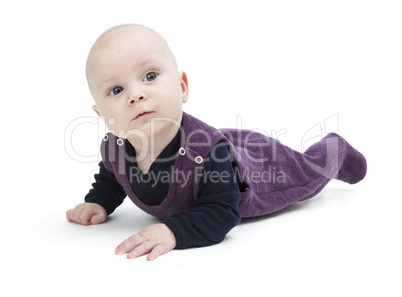 toddler isolated on floor