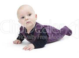 toddler isolated on floor