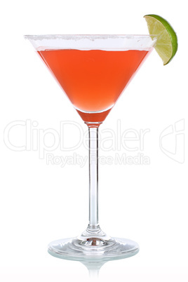roter cocktail im martini glas