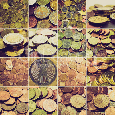 Retro look Money collage