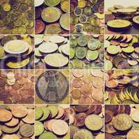 Retro look Money collage