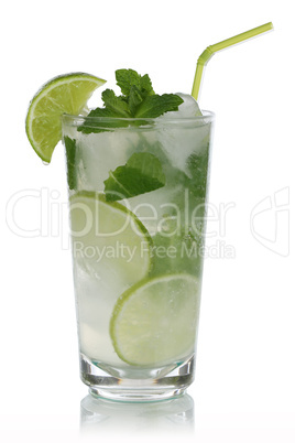mojito cocktail isoliert