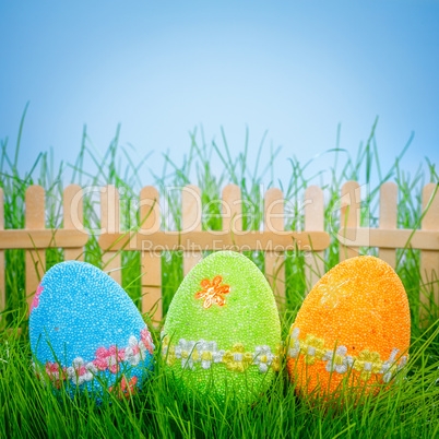 decorated easter eggs