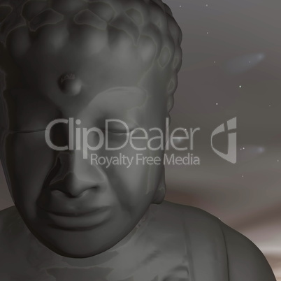 golden buddha - 3d render