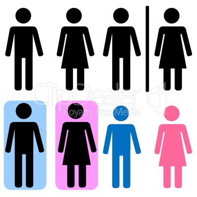male and female signs