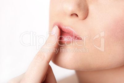Lips of a young woman