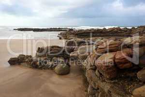 Moroccan coast in Dar Bouazza