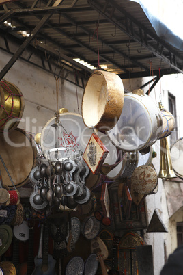 Musical instruments in Moroccan Medina