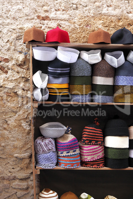 Small hat shop in the Medina of Fes
