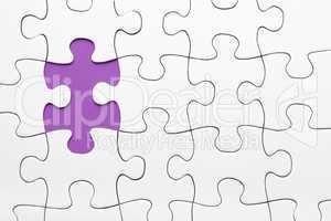 Violet puzzle piece missing