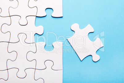 White puzzle piece missing