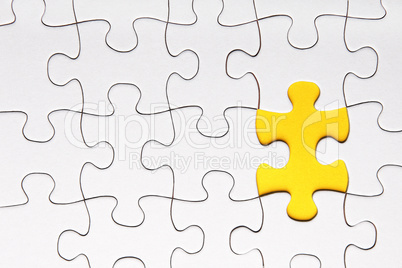 Yellow puzzle piece