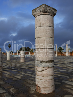 Pillar of the mausoleum of Mohammed V.