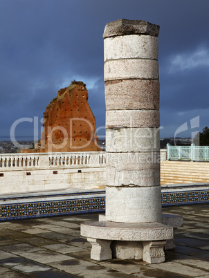 Pillar of the mausoleum of Mohammed V.