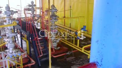 Offshore gas and oil production platform equipment