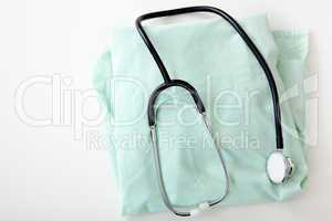 doctor coat and stethoscope