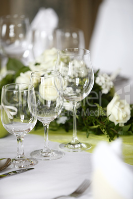 Laid wedding table