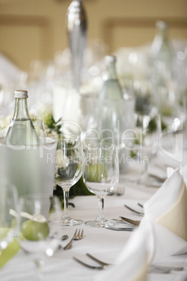 Laid wedding table