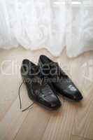 Wedding shoes of the groom