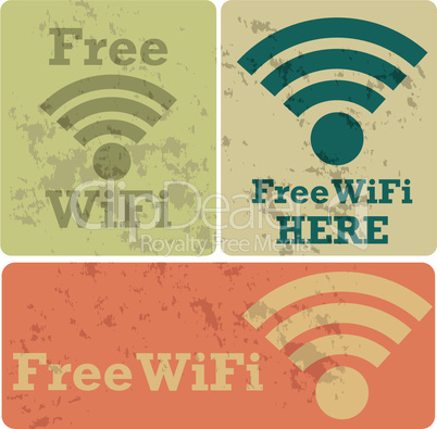 Free wifi stickers