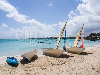 Boote am Strand