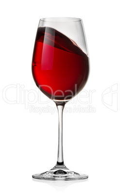 Waving red wine