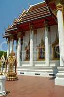 Bangkok, Haus, Wat, Ratchaburana, Tempel, Gebäude, schön, dekoriert, geschmückt, Thailand, himmel, blau, architektur, buddhismus, erleuchtung, heilig, meditation, religion, religiös, ruhe, schrein, zeremonie, sauber, schönheit, Denkmal,