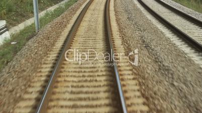Railroad Running Rear View