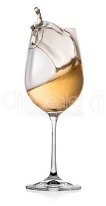 Moving of alcohol in a glass