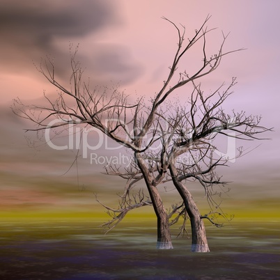 fantasy trees - 3d render