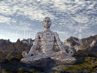 meditation - 3d render