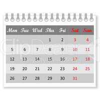 calendar sheet