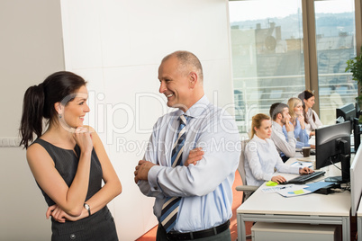 business people conversing in office
