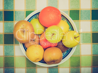 Retro look Fruits picture