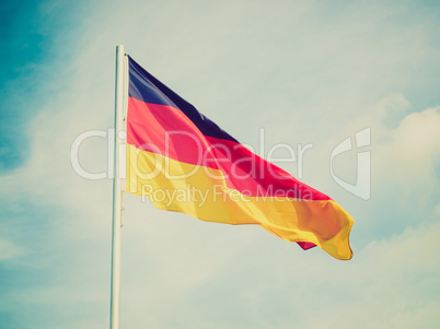Retro look Flag of Germany