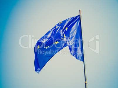 Retro look Flag of Europe