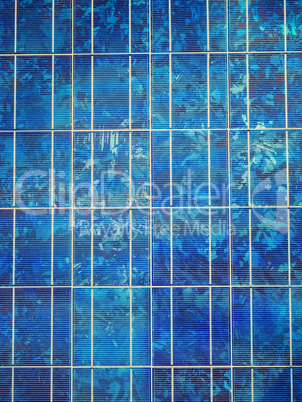 Retro look Solar cell panel