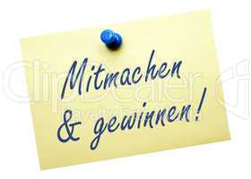 mitmachen und gewinnen !