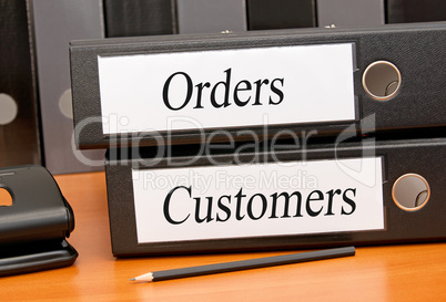 orders and customers