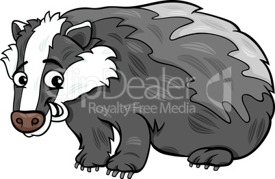 badger animal cartoon illustration