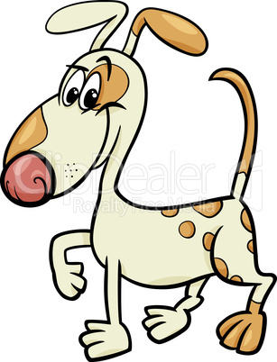 spotted dog cartoon illustration