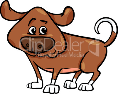 cute dog cartoon illustration