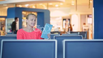 talking skype in the airport