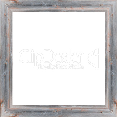 wooden frame isolated on the white background