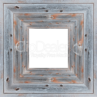 wooden frame isolated on the white background