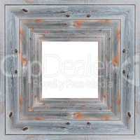 wooden frame isolated on the white background